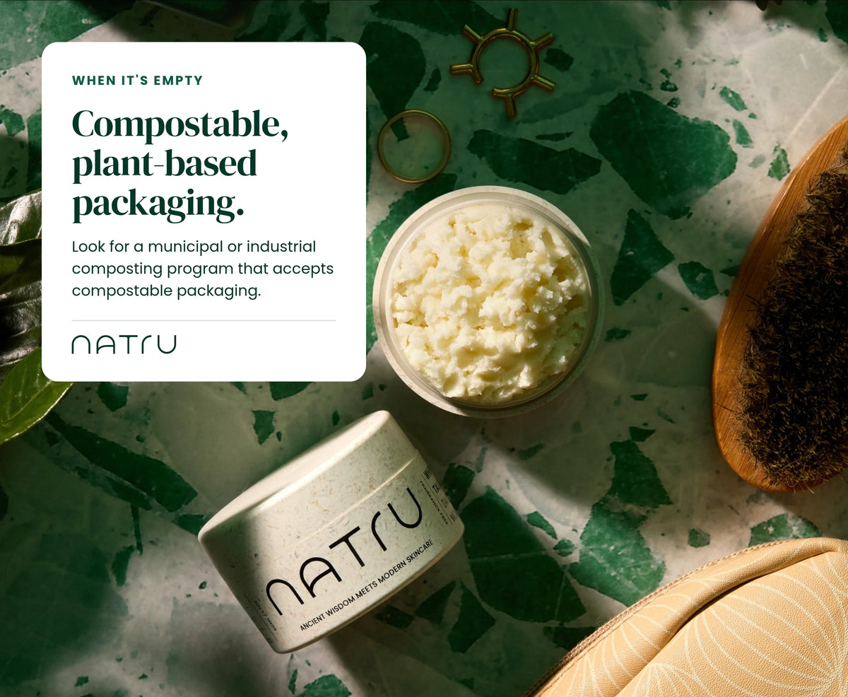 Natru compostable, plant-based packaging